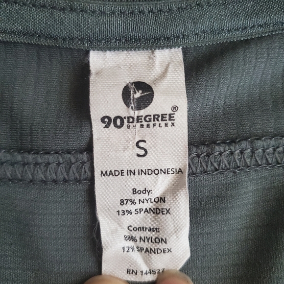 90 Degrees By Reflex 1/4-zip Ribbed Crop Top, Size S - Picture 11 of 13